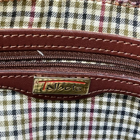 Vintage Talbots Adjustable Strap Leather Bucket Bag Brown Lined Womens - Picture 6 of 9